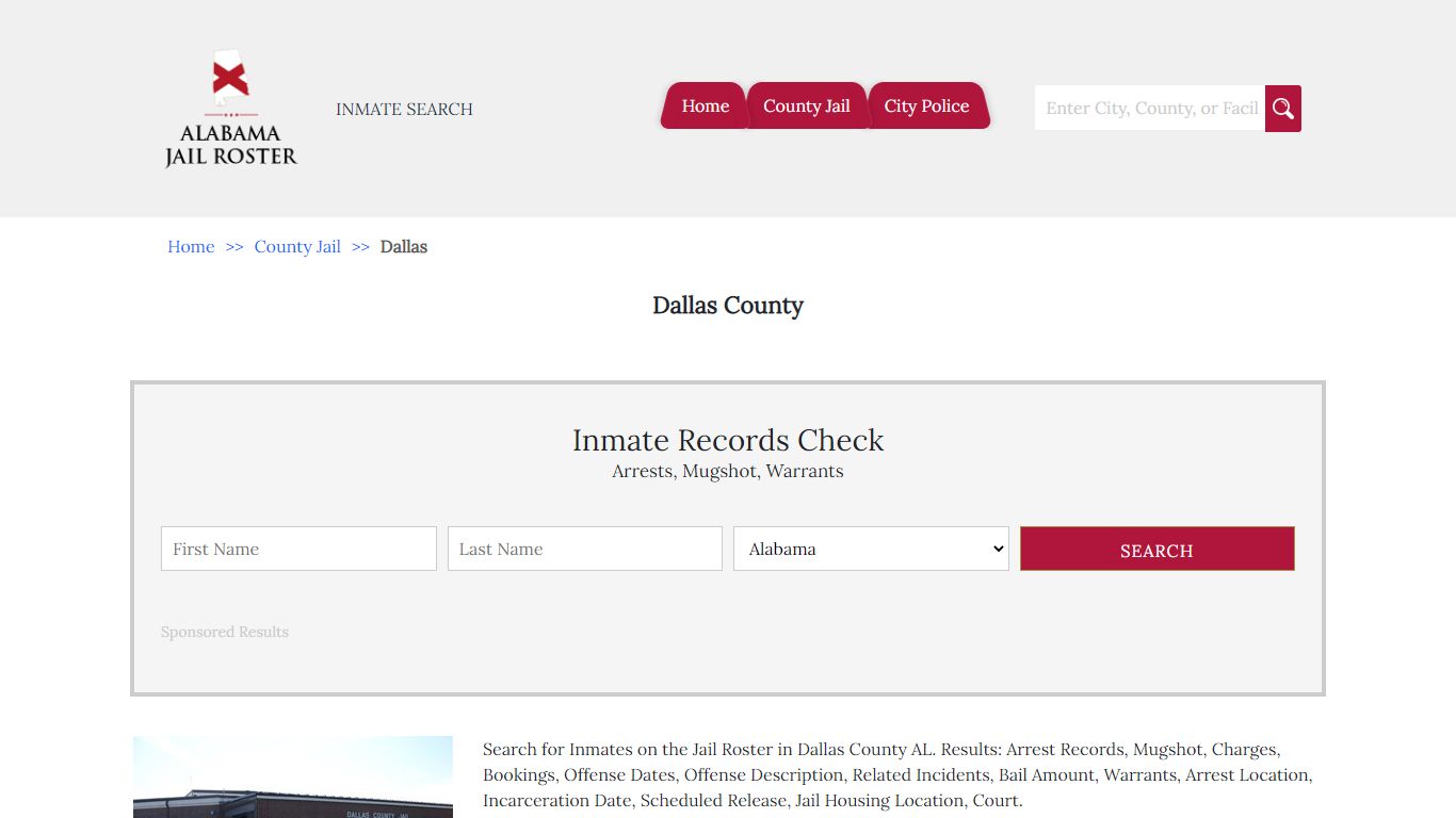 Dallas County - Alabama Jail Inmate Search