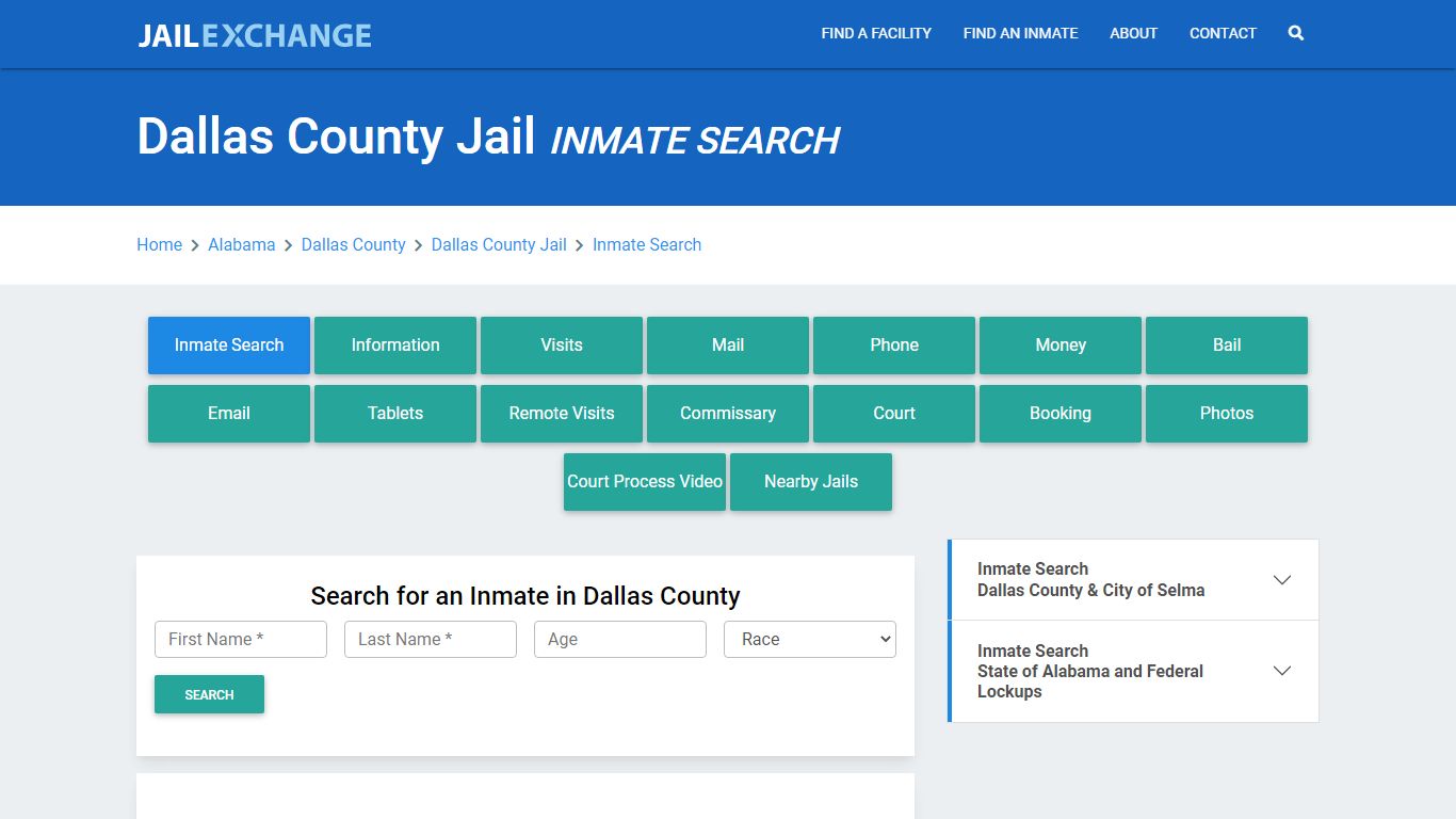 Dallas County Jail, AL Inmate Search: Roster & Mugshots - Jail Exchange